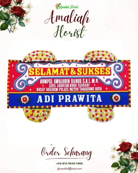 Papan Bunga Ucapan Selamat Tambang