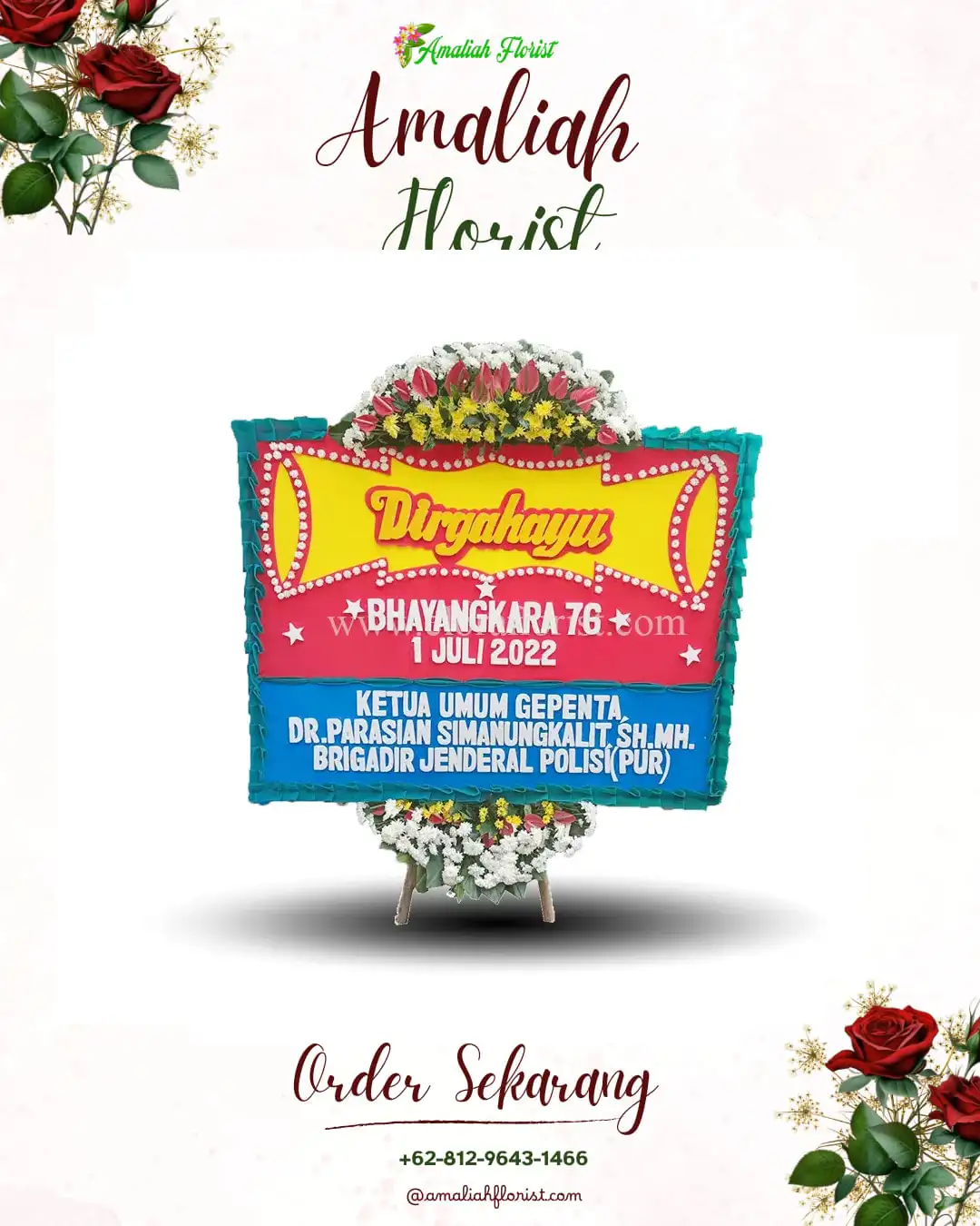 Papan Bunga HUT Ulang Tahun Tambang